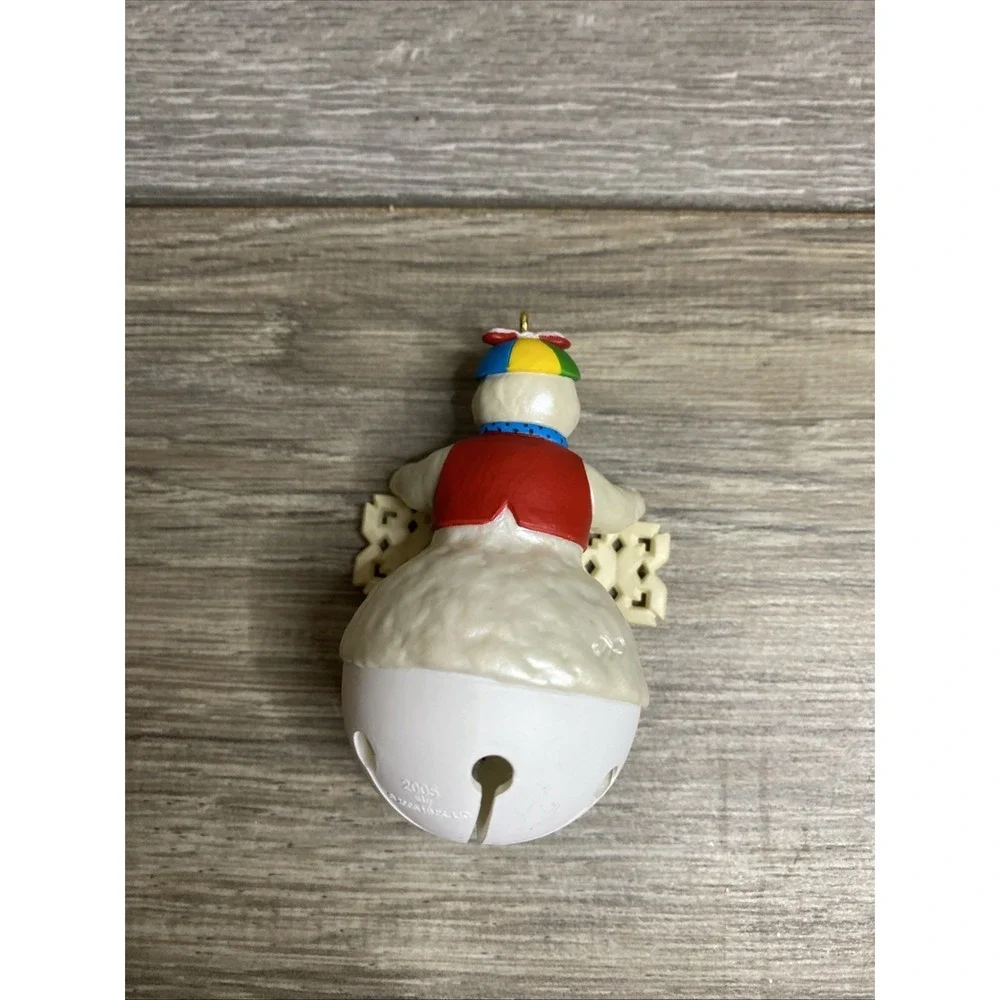 Vintage 2005 Hallmark Keepsake Son Snowman Bell Christmas Ornament Small W Box‎